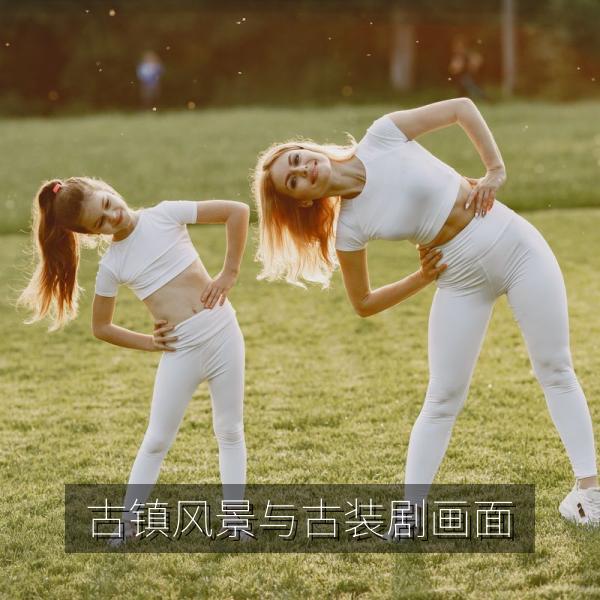 古镇风景与古装剧画面